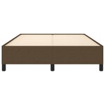 vidaXL Cadre de lit sans matelas marron foncé 140x200 cm tissu
