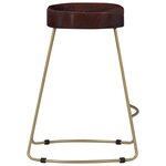 vidaXL Tabourets de bar Gavin lot de 2 bois de manguier massif