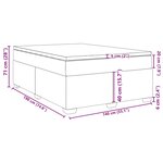 vidaXL Sommier à lattes de lit avec matelas Cappuccino 140x190 cm