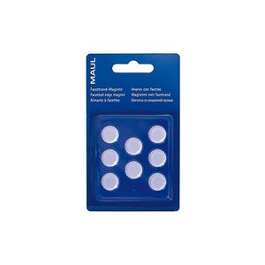 Blister de 8 Aimants ronds MAULpro 15 mm Puiss. 0 17 kg Blanc MAUL