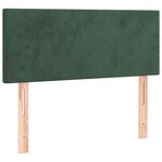 vidaXL Sommier à lattes de lit avec matelas Vert foncé 90x200 cm