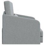 vidaXL Canapé-lit 2-en-1 Gris clair 65x80x83 cm Tissu