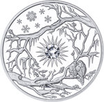 Pièce de monnaie en Argent 5 Dollars g 62.2 (2 oz) Millésime 2017 Four Seasons 2017 WINTER