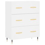 vidaXL Buffet blanc 69 5x34x90 cm bois d'ingénierie