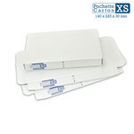 Lot de 1000 Boîtes Pochettes Carton XS - hauteur 3cm - format 140x225 mm