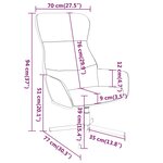 vidaXL Chaise de relaxation Gris foncé Velours