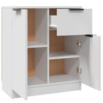 vidaXL Buffet Blanc 60x30x70 cm Bois d'ingénierie
