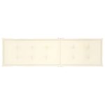 vidaXL Chaise longue d'extérieur repose-pied et coussin Acacia solide