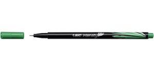 Stylo Feutre Fineliner Intensity Pte Baguée métal Fine 0,4mm Vert BIC