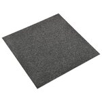 vidaXL Dalles de tapis de sol 20 Pièces 5 m² 50x50 cm Anthracite