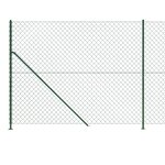 vidaXL Clôture à mailles losangées avec bride vert 2 2x10 m