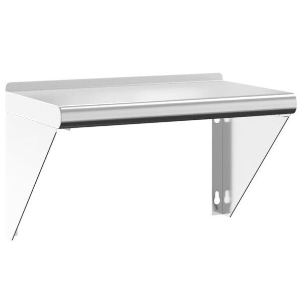 vidaXL Étagère murale 50x30x31 cm argenté acier inoxydable