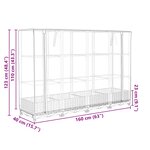 vidaXL Jardinière surélevée avec housse aspect rotin 160x40x123 cm