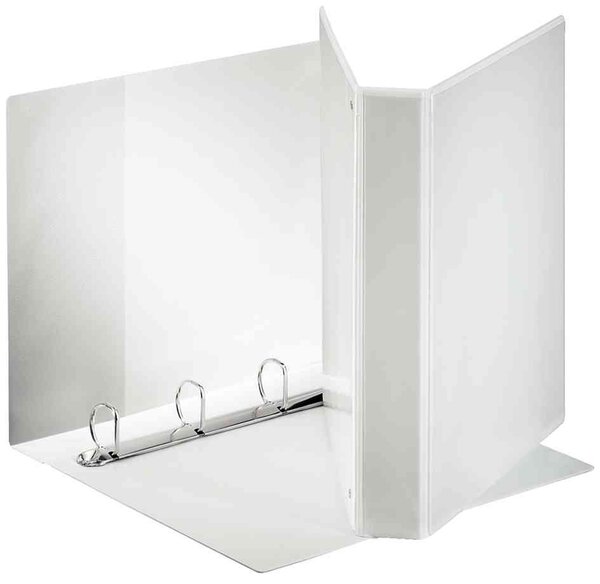 classeur 4 anneaux 40 mm personnalisable 3 poches Dos de 65 mm Blanc ESSELTE