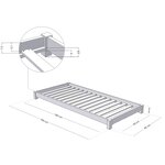 Lit enfant TEENY 90 x 180 vert pétrole