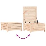 vidaXL Salon de jardin 8 Pièces bois de pin massif