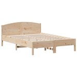 vidaXL Cadre de lit sans matelas 135x190 cm bois de pin massif