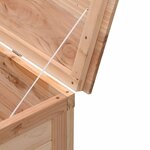 vidaXL Boîte de rangement de jardin 50x49x56 5 cm bois massif de sapin