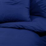 vidaXL Ensemble de housse de couette Bleu marine 200x220 cm Microfibre