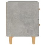 vidaXL Tables de chevet 2 Pièces Gris béton 40x35x47 5 cm
