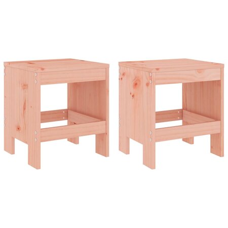 vidaXL Tabourets de jardin lot de 2 40x36x45 cm bois massif Douglas