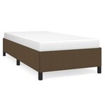 vidaXL Cadre de lit Marron foncé 90x190 cm Tissu
