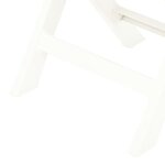 vidaXL Chaises de jardin pliables 2 Pièces Plastique Blanc