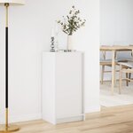 vidaXL Buffet avec LED blanc 42 5x34x85 cm bois d'ingénierie