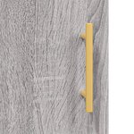 vidaXL Buffet haut Sonoma gris 69 5x34x180 cm Bois d'ingénierie