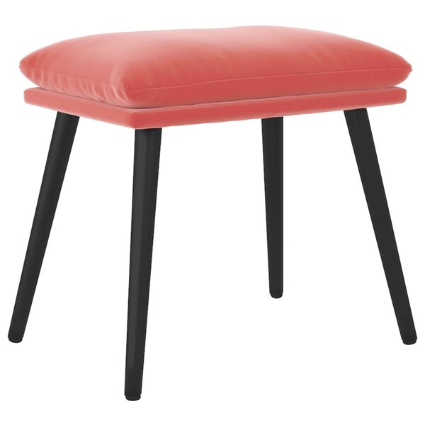 vidaXL Repose-pied Rose 45x29 5x35 cm Velours