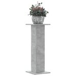 vidaXL Supports pour plantes 2 Pièces gris béton bois d'ingénierie