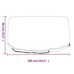 vidaXL Housses pour meubles de jardin 2 Pièces 10 œillets Ø260x90 cm rond