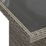 vidaXL Salon de jardin 11 Pièces avec coussins gris résine tressée