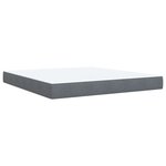 vidaXL Sommier à lattes de lit et matelas Gris foncé 180x200cm Velours