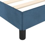 vidaXL Cadre de lit Bleu foncé 180x200 cm Velours