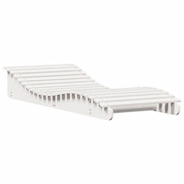vidaXL Chaise longue blanc 205x80x31 5 cm bois massif de pin