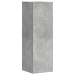 vidaXL Supports pour plantes 2 Pièces gris béton bois d'ingénierie