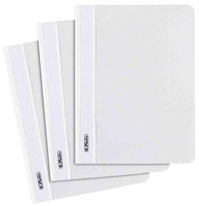 Chemsise à lamelles, A5, en film PP, blanc HERLITZ