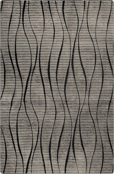 Tapis de couloir VERA Vague 80 x 150 cm - Argenté