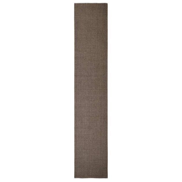 vidaXL Tapis Sisal naturel 66x350 cm Marron