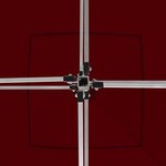 vidaXL Tente de réception pliable avec parois Aluminium 2x2 m Bordeaux
