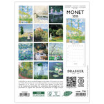 Petit Calendrier Mensuel 2025 14x18 Cm - Monet - Draeger paris