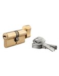 THIRARD - Cylindre de serrure à bouton Trafic 6  30Bx30mm  laiton  anti-arrachement  anti-perçage  5 clés