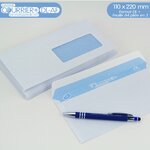 Lot de 1000 Enveloppes blanches DL avec FENÊTRE - gamme Courrier+