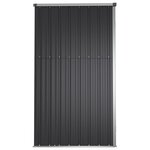 vidaXL Abri à outils de jardin anthracite 161x89x161cm acier galvanisé