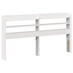 vidaXL Cadre de lit avec tête de lit blanc 120x200 cm bois pin massif