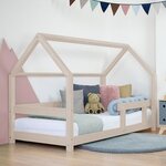 Lit cabane enfant TERY 80 x 160 beige