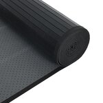 vidaXL Tapis rectangulaire noir 60x100 cm bambou