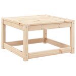vidaXL Repose-pied de jardin avec coussins bois de pin massif