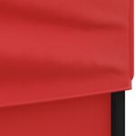 vidaXL Tente de réception pliable avec parois Rouge 3x6 m